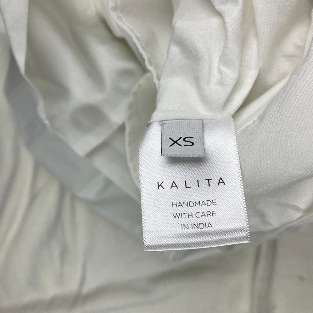 NWT Kalita White Avedon Maxi Skirt and Bow Tie Top Set Size XS Flowy Two-Piece - Picture 10 of 16